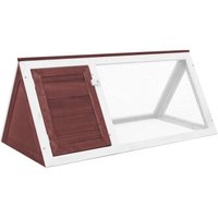 VidaXL Holz Kaninchenstall / Kleintierstall altrosa von VIDAXL