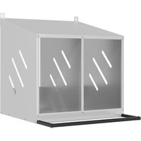 VidaXL Hühner-Nistkasten silber 64 cm, 54 cm, 59,5 cm von VIDAXL