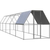VidaXL Hühnerkäfig / Freilaufgehege mit Teilüberdachung 2 m, 10 m, 2 m von VIDAXL