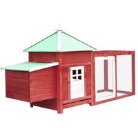 VidaXL Hühnerstall rot VidaXL Hühnerstall rot von VIDAXL