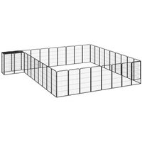 VidaXL Hunde Laufstall Stahl Pulverbeschichtet Freilaufgehege von VIDAXL