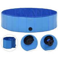 VidaXL Hunde-Pool blau 1,2 m, 30 cm von VIDAXL