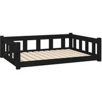 VidaXL Hundebett Massivholz Kiefer schwarz VidaXL Hundebett Massivholz Kiefer schwarz von VIDAXL
