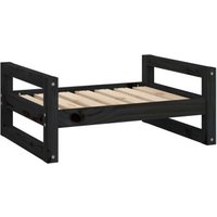 VidaXL Hundebett M (65,5x50,5x28 cm) aus Kiefernholz schwarz VidaXL Hundebett M (65,5x50,5x28 cm) aus Kiefernholz schwarz von VIDAXL