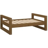 VidaXL Hundebett L (75,5x55,5x28 cm) aus Kiefernholz braun VidaXL Hundebett L (75,5x55,5x28 cm) aus Kiefernholz braun von VIDAXL