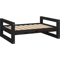 VidaXL Hundebett L (75,5x55,5x28 cm) aus Kiefernholz schwarz VidaXL Hundebett L (75,5x55,5x28 cm) aus Kiefernholz schwarz von VIDAXL