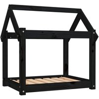 VidaXL Hundebett M (71x55x70 cm) aus Kiefernholz schwarz VidaXL Hundebett M (71x55x70 cm) aus Kiefernholz schwarz von VIDAXL