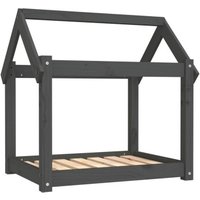 VidaXL Hundebett M (71x55x70 cm) aus Kiefernholz grau VidaXL Hundebett M (71x55x70 cm) aus Kiefernholz grau von VIDAXL