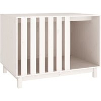 VidaXL Hundehütte Massivholz Kiefer Hundehöhle Hundebett weiß 1 m, 70 cm, 72 cm VidaXL Hundehütte Massivholz Kiefer Hundehöhle Hundebett weiß 1 m, 70 cm, 72 cm von VIDAXL