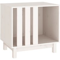 VidaXL Hundehütte Massivholz Kiefer Hundehöhle Hundebett weiß 60 cm, 45 cm, 57 cm VidaXL Hundehütte Massivholz Kiefer Hundehöhle Hundebett weiß 60 cm, 45 cm, 57 cm von VIDAXL