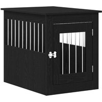 VidaXL Hundekäfig im Möbel-Stil graphit schwarz 75 cm, 55 cm, 65 cm von VIDAXL