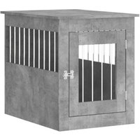 VidaXL Hundekäfig im Möbel-Stil grau 75 cm, 55 cm, 65 cm von VIDAXL