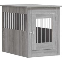 VidaXL Hundekäfig im Möbel-Stil hellgrau 80 cm, 55 cm, 68 cm von VIDAXL