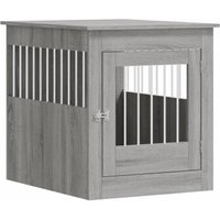 VidaXL Hundekäfig im Möbel-Stil hellgrau 80 cm, 64,5 cm, 71 cm von VIDAXL
