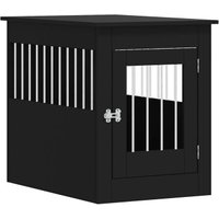VidaXL Hundekäfig im Möbel-Stil schwarz 80 cm, 55 cm, 68 cm von VIDAXL