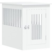 VidaXL Hundekäfig im Möbel-Stil weiß 62 cm, 45 cm, 59 cm von VIDAXL