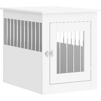 VidaXL Hundekäfig im Möbel-Stil weiß 75 cm, 55 cm, 65 cm von VIDAXL