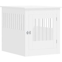 VidaXL Hundekäfig im Möbel-Stil weiß 80 cm, 64,5 cm, 71 cm von VIDAXL