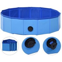 VidaXL Hunde-Pool blau 80 cm, 20 cm von VIDAXL