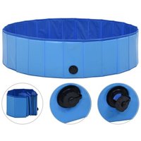 VidaXL Hunde-Pool blau 1,2 m, 30 cm von VIDAXL