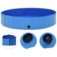 VidaXL Hunde-Pool blau 1,6 m, 30 cm von VIDAXL