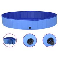 VidaXL Hunde-Pool blau 2 m, 30 cm von VIDAXL