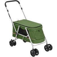 VidaXL Hundewagen 100x49x96 cm (L x B x H) grün von VIDAXL