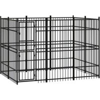VidaXL Hundezwinger Box Stahl 2,88 m, 1,92 m, 2 m von VIDAXL