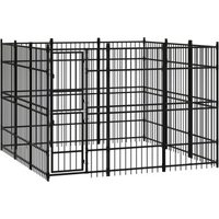 VidaXL Hundezwinger Box Stahl 2,88 m, 2,88 m, 2 m von VIDAXL