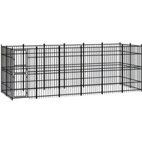 VidaXL Hundezwinger Box Stahl 5,76 m, 1,92 m, 2 m VidaXL Hundezwinger Box Stahl 5,76 m, 1,92 m, 2 m von VIDAXL