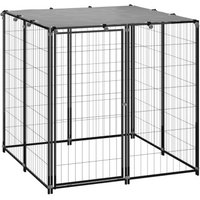 VidaXL Hundezwinger Stahl schwarz 1,1 m, 1,1 m, 1,1 m VidaXL Hundezwinger Stahl schwarz 1,1 m, 1,1 m, 1,1 m von VIDAXL
