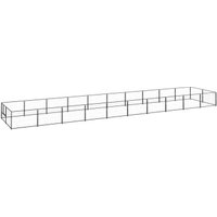 VidaXL Hundezwinger Stahl schwarz 10 m, 2 m, 70 cm von VIDAXL