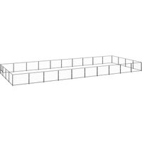 VidaXL Hundezwinger Stahl schwarz 10 m, 4 m, 70 cm von VIDAXL