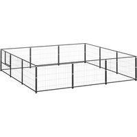 VidaXL Hundezwinger Stahl schwarz 3 m, 3 m, 70 cm von VIDAXL