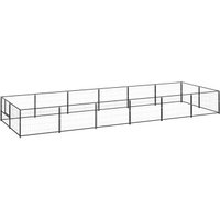 VidaXL Hundezwinger Stahl schwarz 6 m, 2 m, 70 cm von VIDAXL