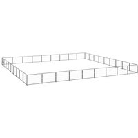 VidaXL Hundezwinger Stahl schwarz 9 m, 9 m, 70 cm von VIDAXL