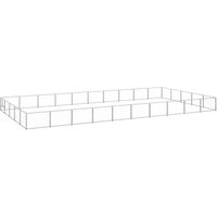 VidaXL Hundezwinger Stahl silber 10 m, 5 m, 70 cm VidaXL Hundezwinger Stahl silber 10 m, 5 m, 70 cm von VIDAXL