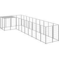 VidaXL Hundezwinger Stahl silber 2,2 m, 5,5 m, 1,1 m VidaXL Hundezwinger Stahl silber 2,2 m, 5,5 m, 1,1 m von VIDAXL