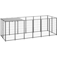VidaXL Hundezwinger schwarz 3,3 m, 1,1 m, 1,1 m von VIDAXL