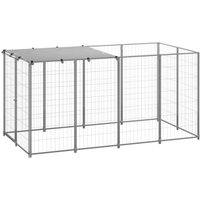 VidaXL Hundezwinger silber 2,2 m, 1,1 m, 1,1 m von VIDAXL
