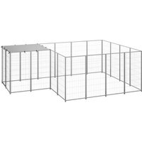 VidaXL Hundezwinger silber 3,3 m, 2,2 m, 1,1 m von VIDAXL