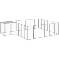 VidaXL Hundezwinger silber 4,4 m, 3,3 m, 1,1 m von VIDAXL