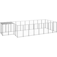 VidaXL Hundezwinger silber 5,5 m, 2,2 m, 1,1 m von VIDAXL