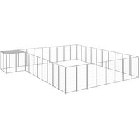 VidaXL Hundezwinger silber 5,5 m, 5,5 m, 1,1 m von VIDAXL