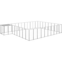 VidaXL Hundezwinger silber 6,6 m, 4,4 m, 1,1 m von VIDAXL