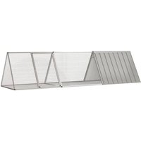 VidaXL Kaninchenkäfig Stahl Verzinkt Hasenstall Kaninchenstall 3,025 m, 80,5 cm, 71 cm von VIDAXL