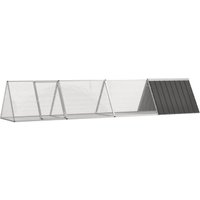 VidaXL Kaninchenkäfig Stahl Verzinkt Hasenstall Kaninchenstall mehrere Auswahl 4,035 m, 80,5 cm, 71 cm von VIDAXL