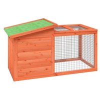 VidaXL Kaninchenstall 100,5x54x55cm (L x B x H) naturfarben von VIDAXL