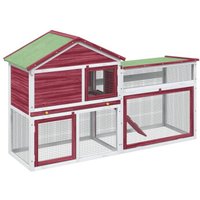 VidaXL Kaninchenstall rot VidaXL Kaninchenstall rot von VIDAXL