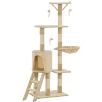 VidaXL Kratzbaum 138cm beige von VIDAXL